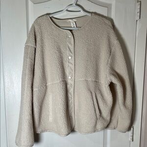 H&M Cream Sherpa Jacket
